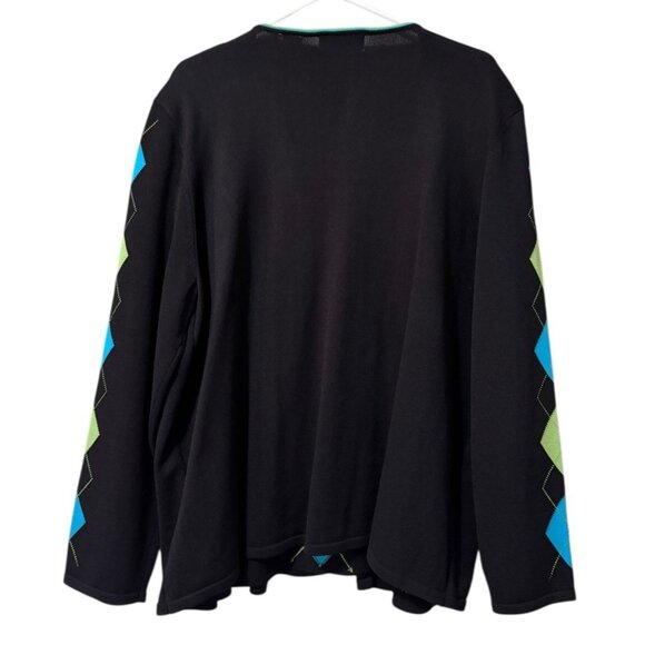 Alfred Dunner One Piece Cardigan Sweater Women Size 2X Embroidered Office Career - Picture 2 of 11